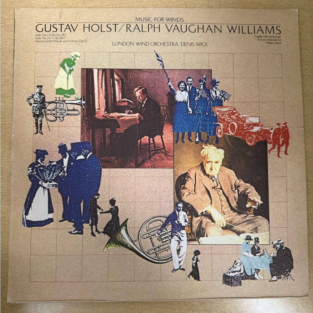 Gustav Holst / Ralph Vaughan Williams - Music For Winds Vintage LP